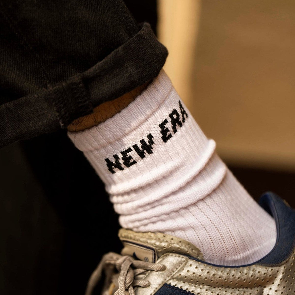 NEW ERA - SOCKS CREW 3PAIRS BLACK/BLACK/WHITE【14518178】