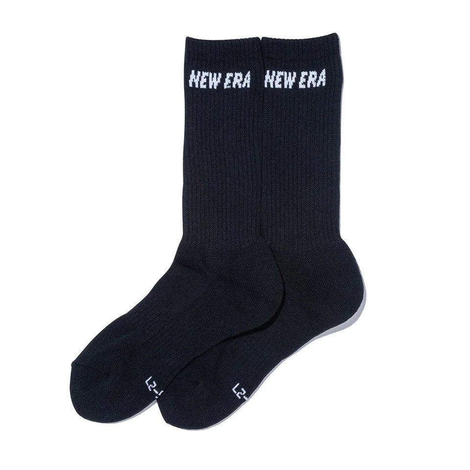 NEW ERA - SOCKS CREW 3PAIRS BLACK 【14518183】
