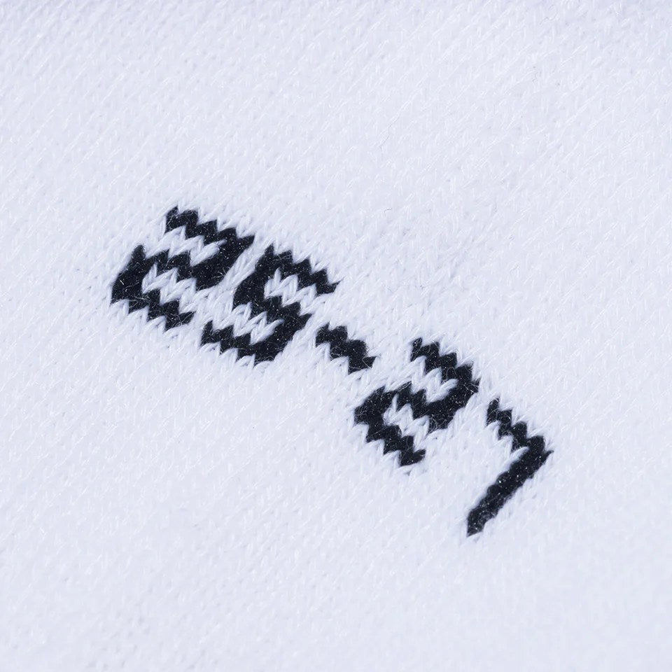 NEW ERA - SOCKS CREW 2P Embroidery WHITE/BLACK BLUE 【14518185】