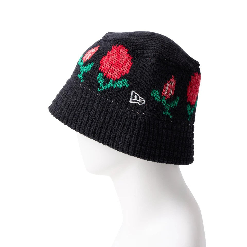 NEW ERA - KNIT BUCKET ROSE BLACK 【14667667】