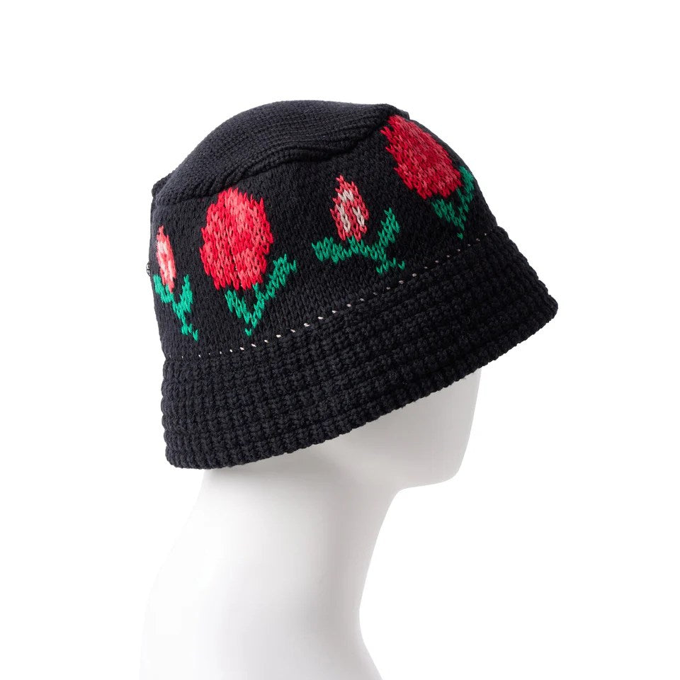 NEW ERA - KNIT BUCKET ROSE BLACK 【14667667】