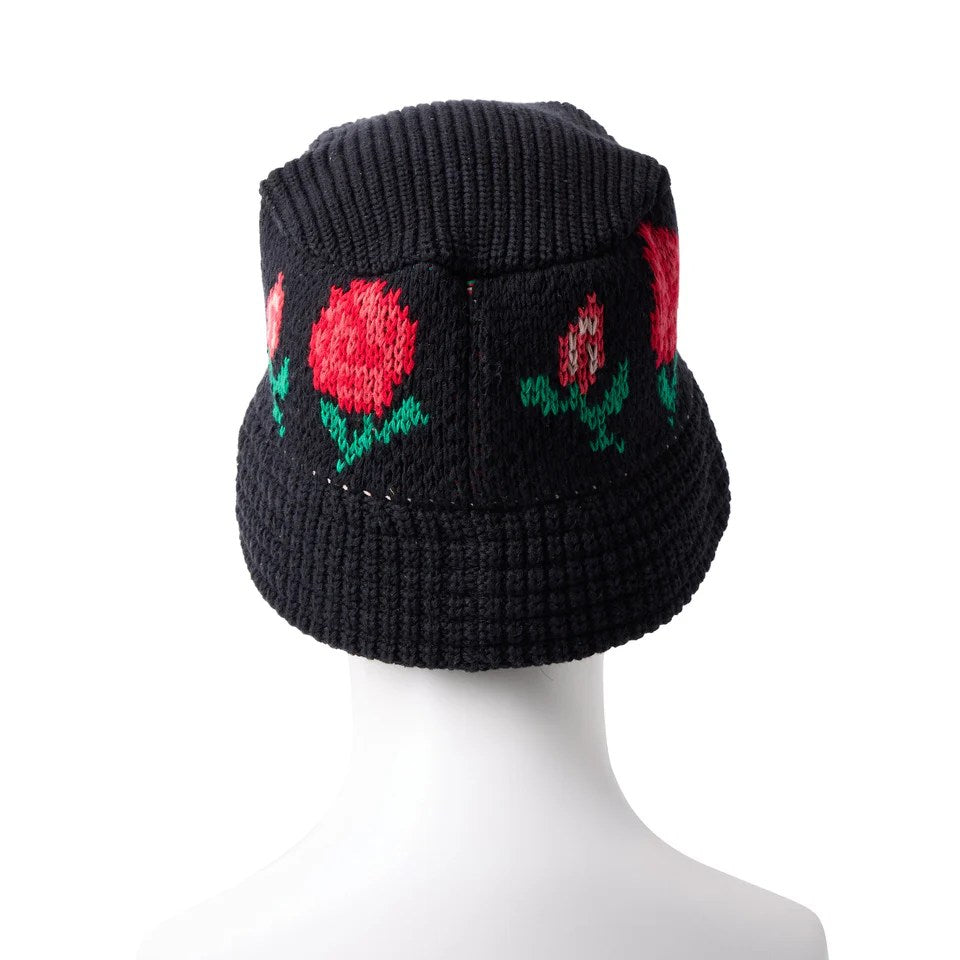 NEW ERA - KNIT BUCKET ROSE BLACK 【14667667】