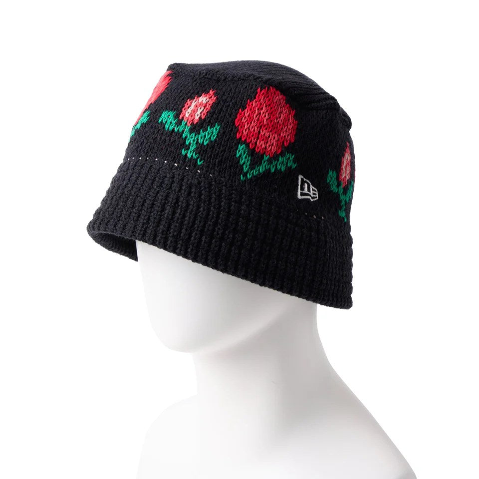 NEW ERA - KNIT BUCKET ROSE BLACK 【14667667】