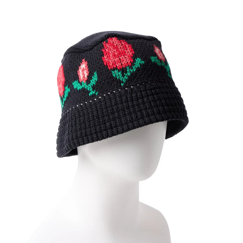 NEW ERA - KNIT BUCKET ROSE BLACK 【14667667】