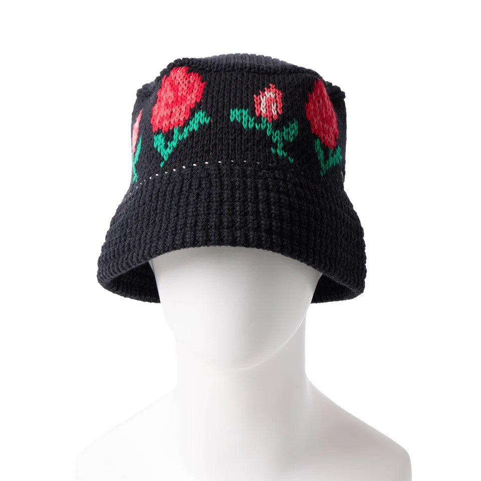 NEW ERA - KNIT BUCKET ROSE BLACK 【14667667】