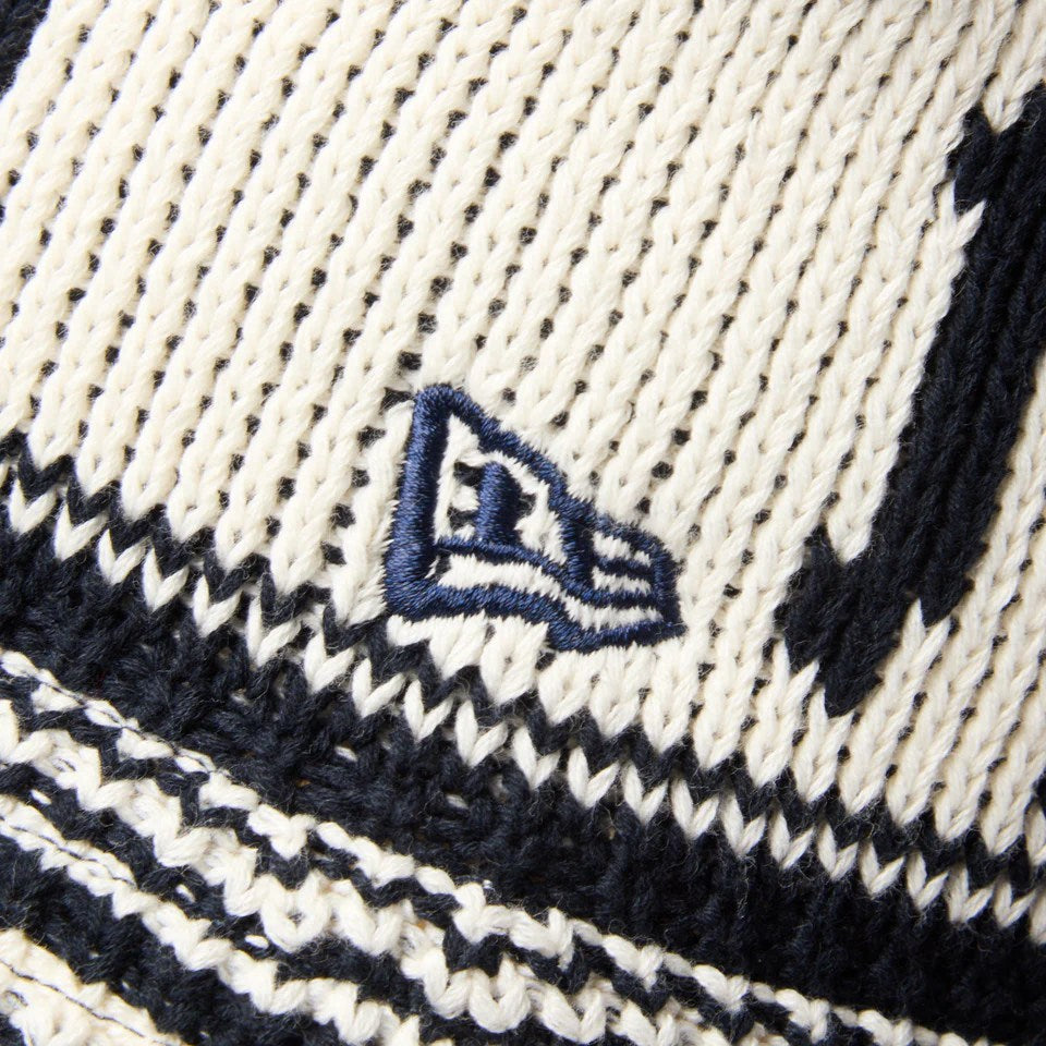 NEW ERA New York Yankees - KNIT BUCKET NAVY/CHROME 【14667668】
