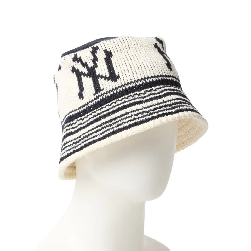 NEW ERA New York Yankees - KNIT BUCKET NAVY/CHROME 【14667668】