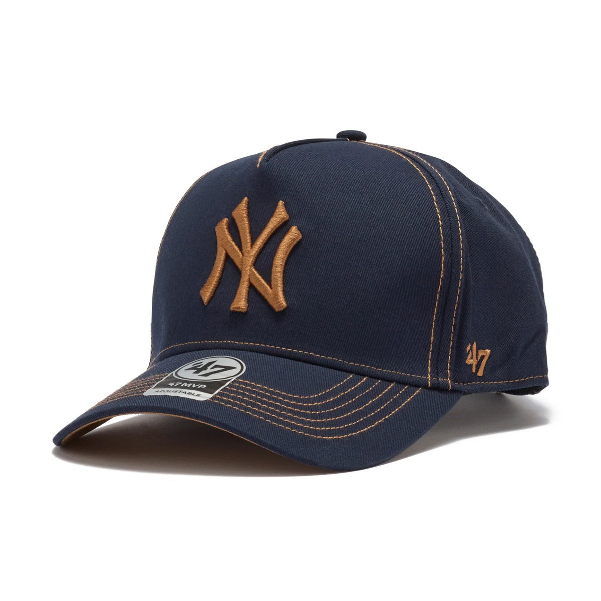 47 BRAND New York Yankees - MVP Contrast Stitch NAVY 【14751363