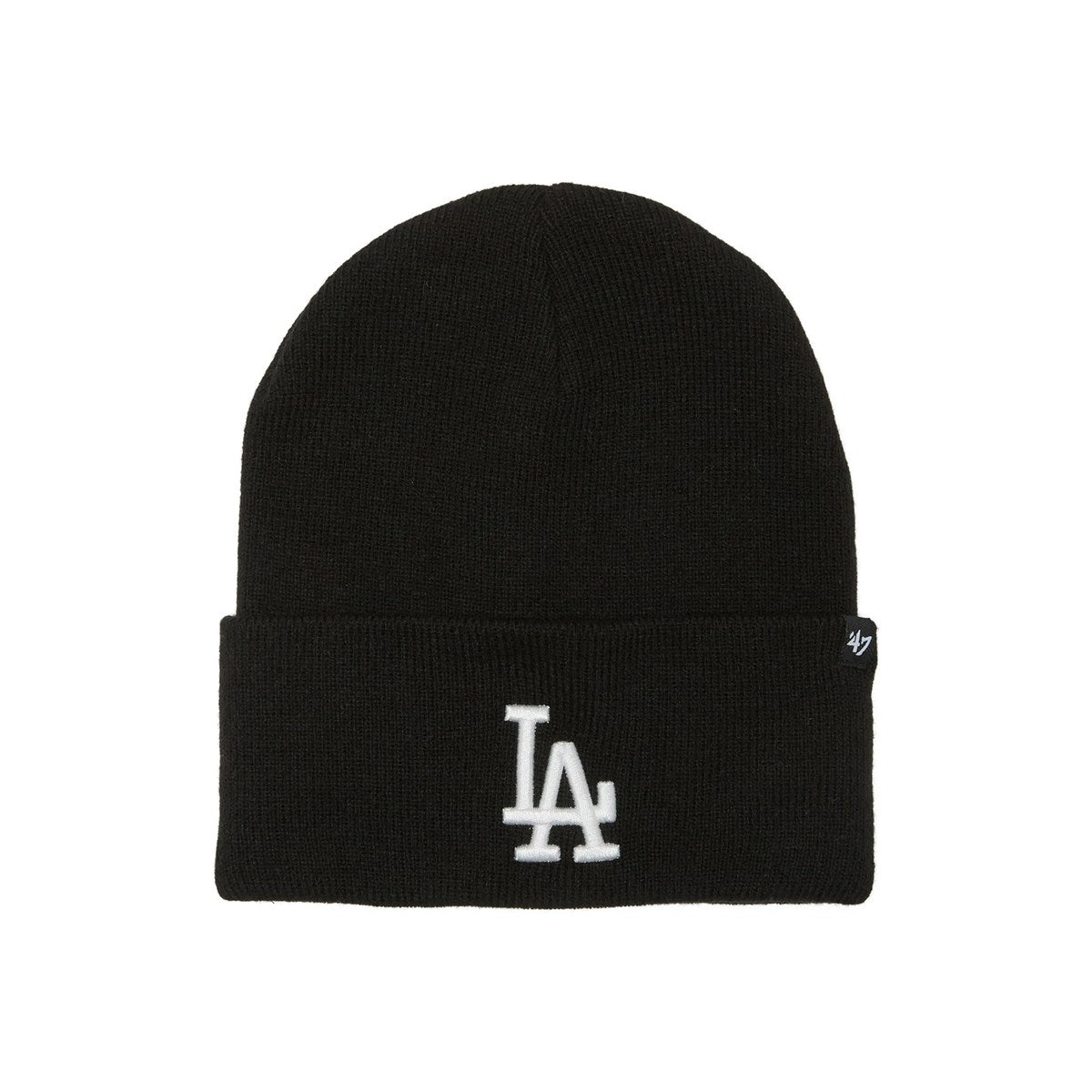 ’47 BRAND Los Angeles Dodgers - CUFF KNIT Haymaker BLACK【14858225 47A B-HYMKR12ACE-BKO】