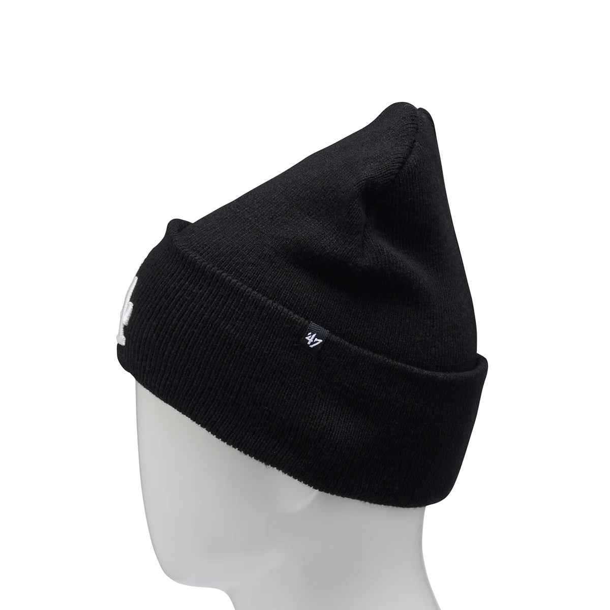 ’47 BRAND Los Angeles Dodgers - CUFF KNIT Haymaker BLACK【14858225 47A B-HYMKR12ACE-BKO】