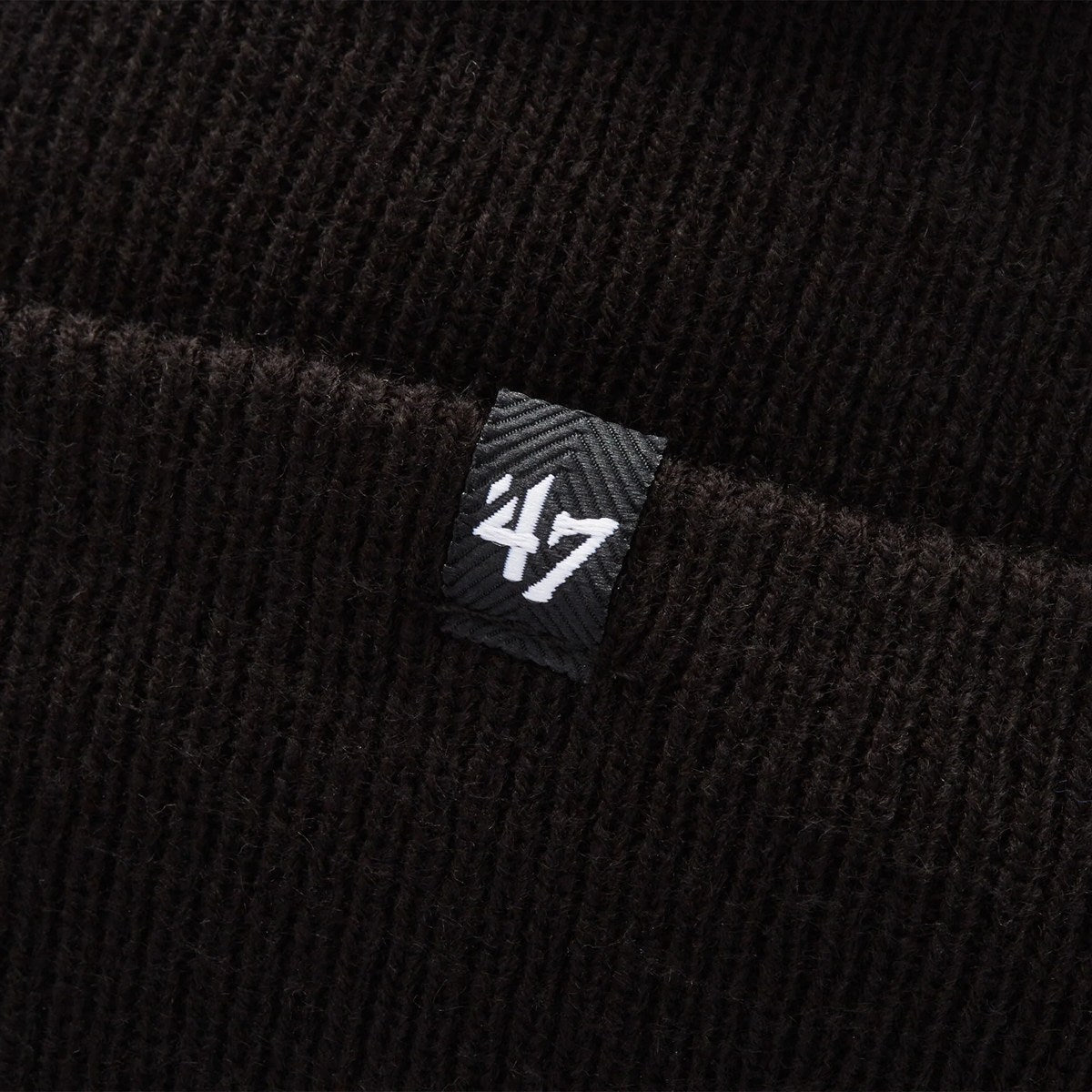’47 BRAND Los Angeles Dodgers - CUFF KNIT Haymaker BLACK【14858225 47A B-HYMKR12ACE-BKO】