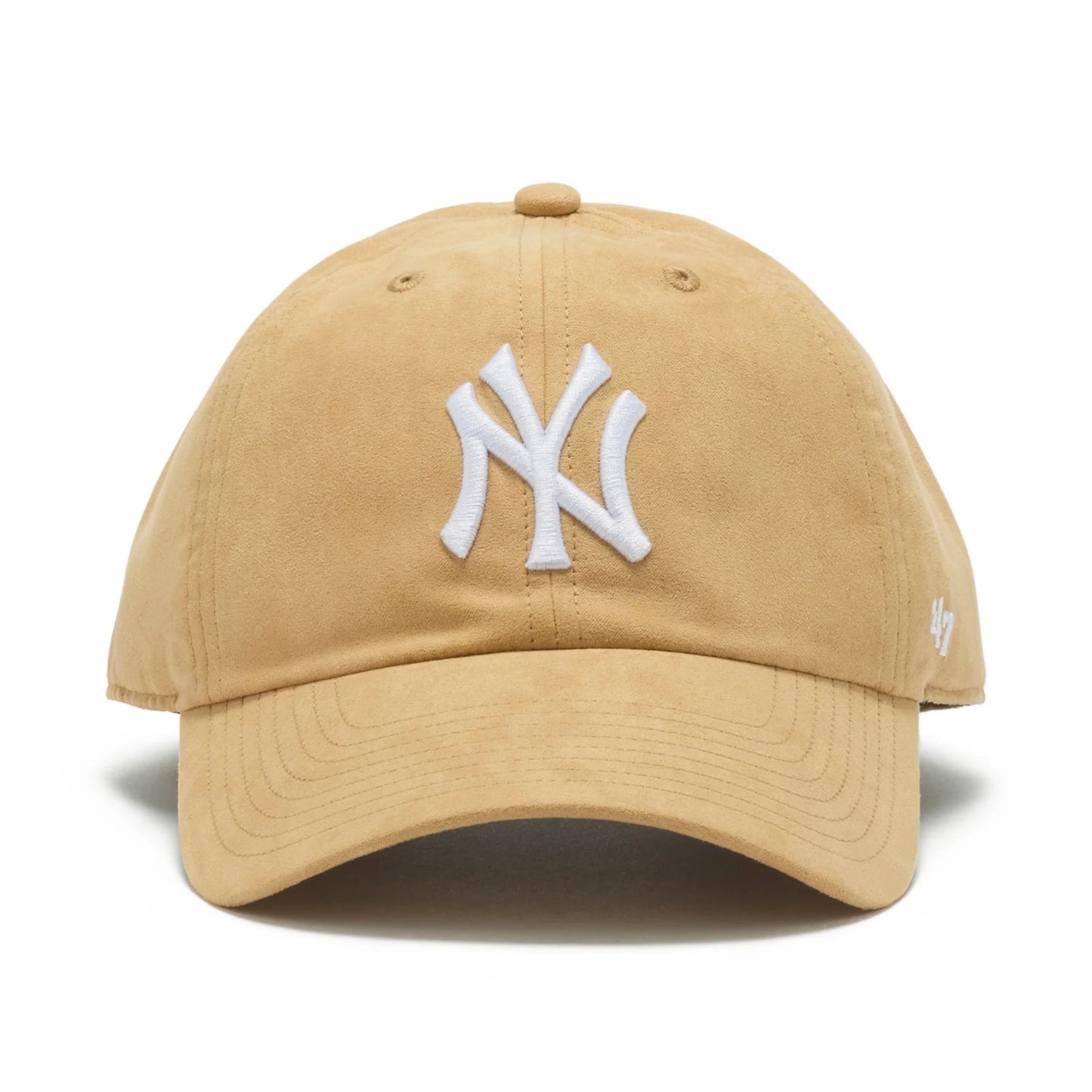 ’47 BRAND New York Yankees - CLEAN UP Ballpark Suede KHAKI 【14858248 47A B-BPSDE17USS-KH】