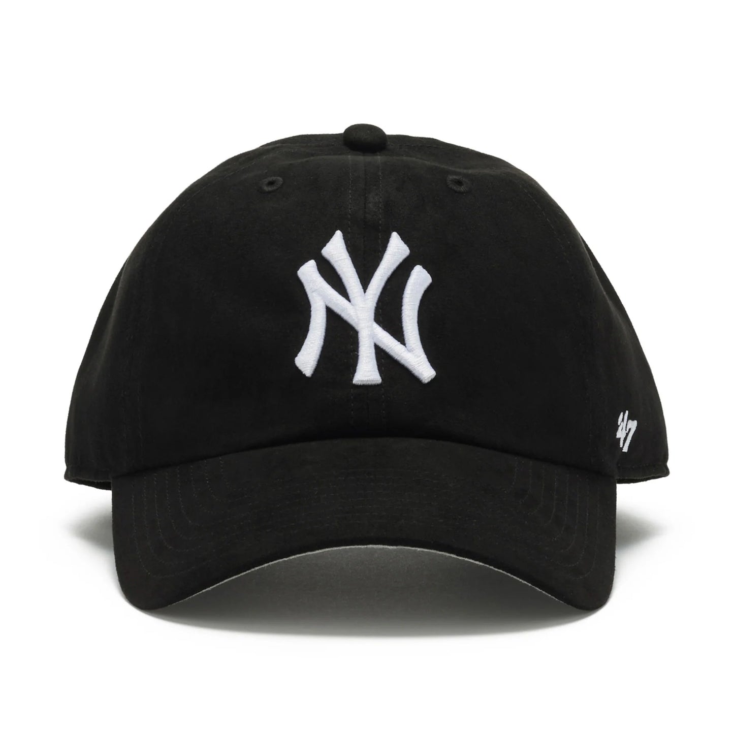 ’47 BRAND New York Yankees - CLEAN UP Ballpark Suede BLACK 【14858249 47A B-BPSDE17USS-BK】
