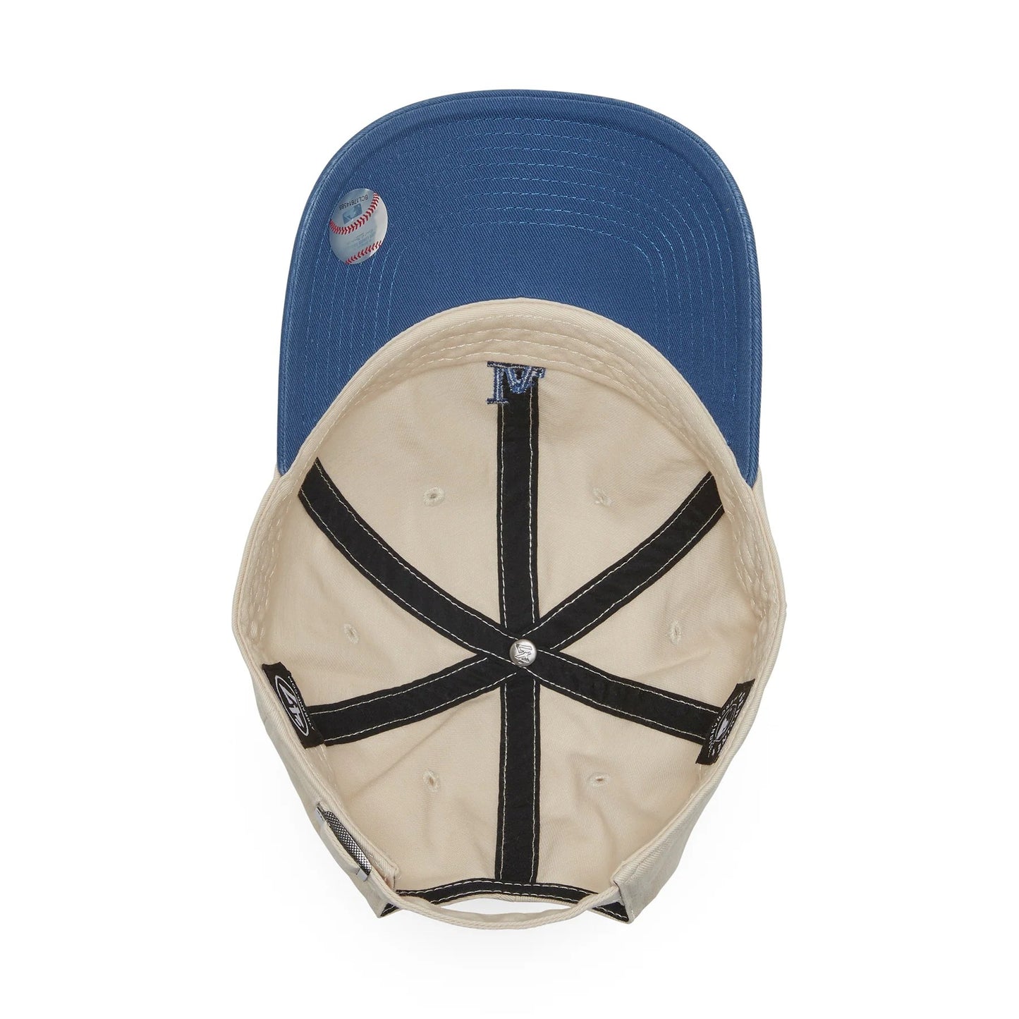’47 BRAND Los Angels Dogers - BASE RUNNER TWO TONE NATURAL/TIMBER BLUE 【14858276 47A B-BSRTT12GWS-NTD】