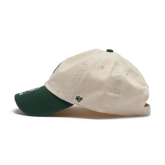 ’47 BRAND New York Yankees - BASE RUNNER TWO TONE NATURAL/DARK FREEN 【14858277 47A B-BSRTT17GWS-NTF】