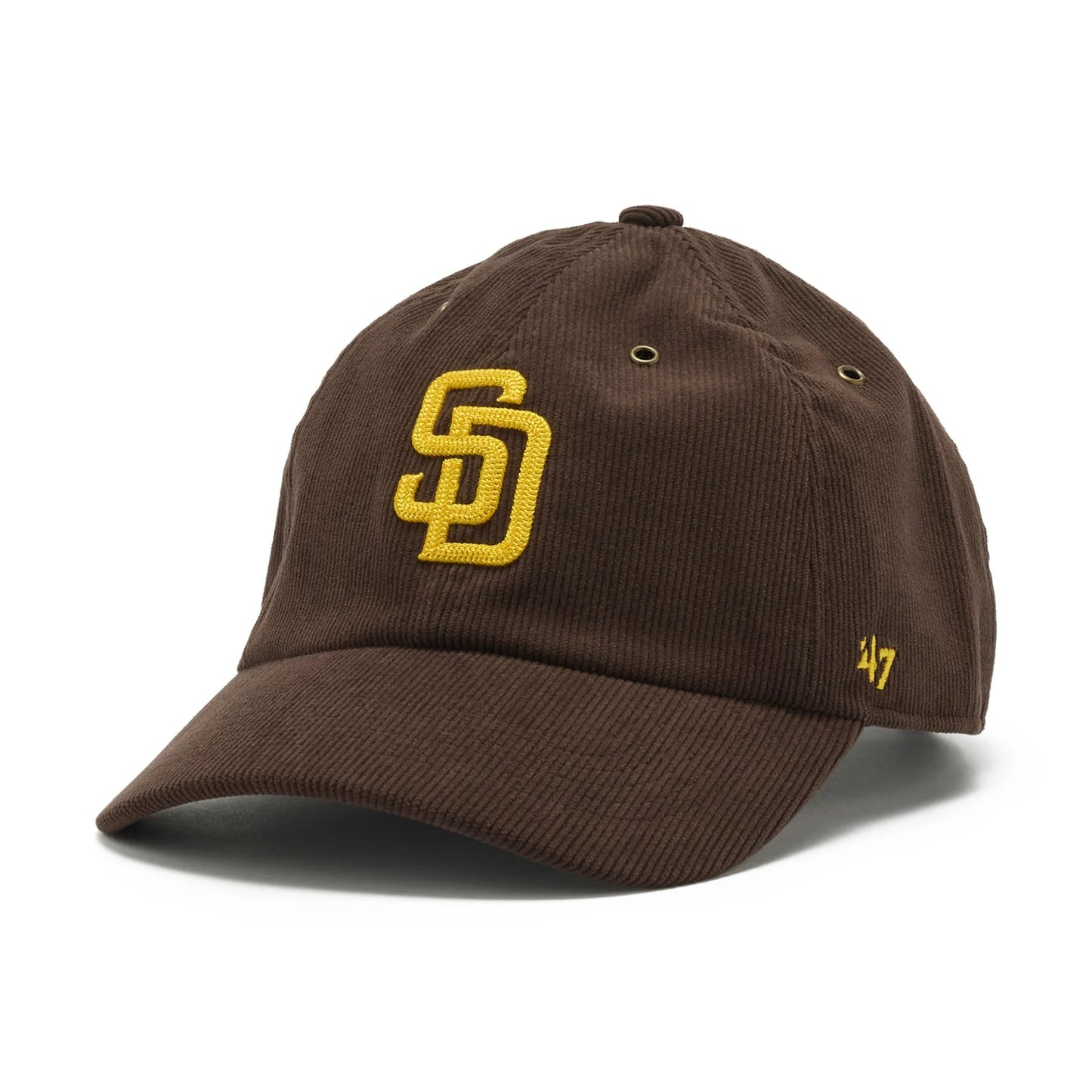 ’47 BRAND San Diego Padres - CLEAN UP Thin Cord BROWN 【14858294 47A B-TCDCU21IWS-BW】