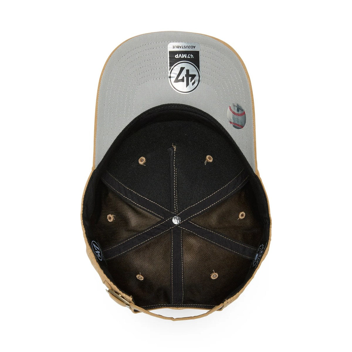 ’47 BRAND Los Angeles Dodgers - MVP 1Ultra Suede KHAKI 【4858314 47A B-USMDT12USS-KH】