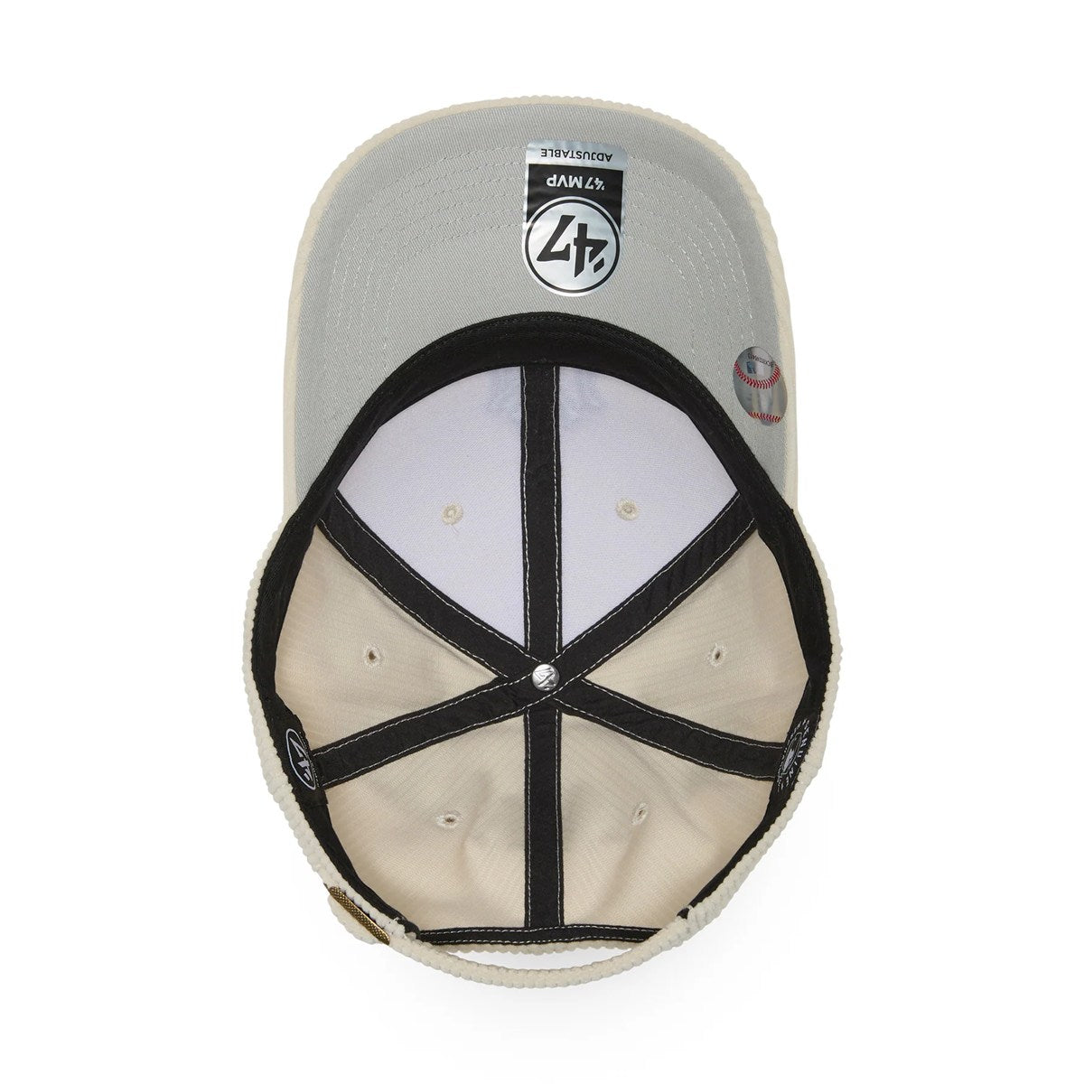 ’47 BRAND New York Yankees - MVP Thick Cord NATURAL【14858315 47A B-THCKM17EWS-NTA】