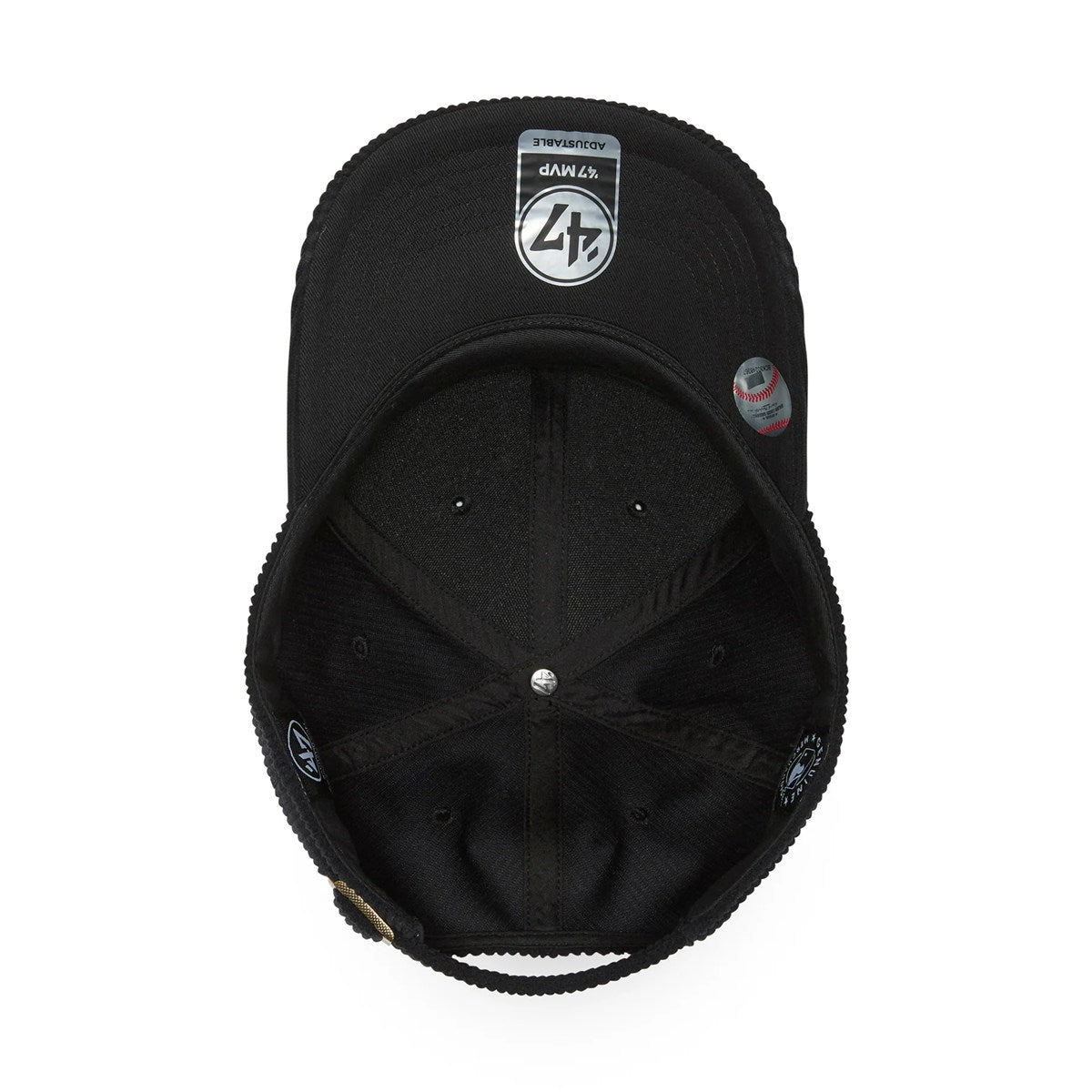 ’47 BRAND New York Yankees - MVP Thick Cord BLACK【14858317 47A B-THCKM17EWS-BKA】