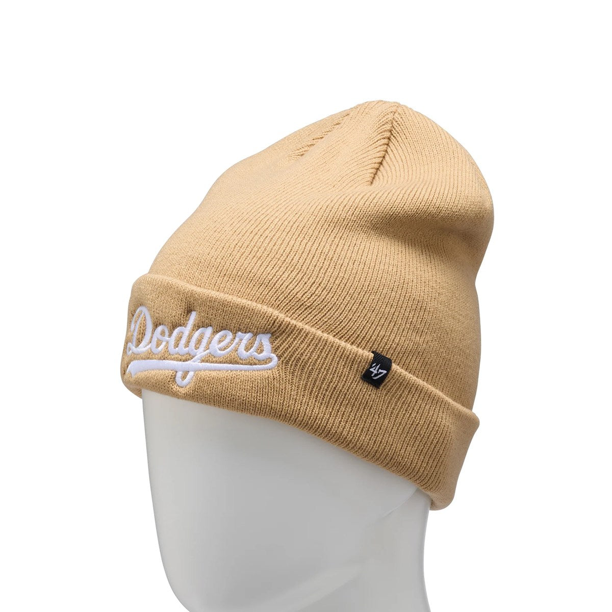 ’47 BRAND Los Angeles Dodgers - CUFF KNIT Script KHAKI【14858320 47A B-SCPKN12ACE-KH】