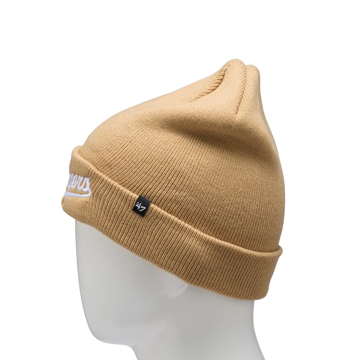 ’47 BRAND Los Angeles Dodgers - CUFF KNIT Script KHAKI【14858320 47A B-SCPKN12ACE-KH】