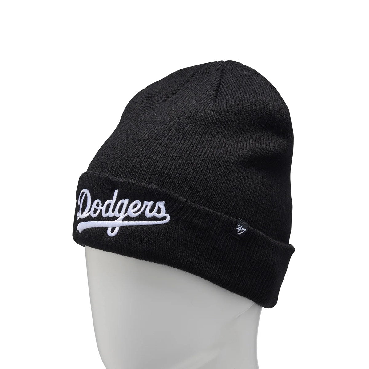 ’47 BRAND Los Angeles Dodgers - CUFF KNIT Script BLACK 【14858321 47A B-SCPKN12ACE-BK】