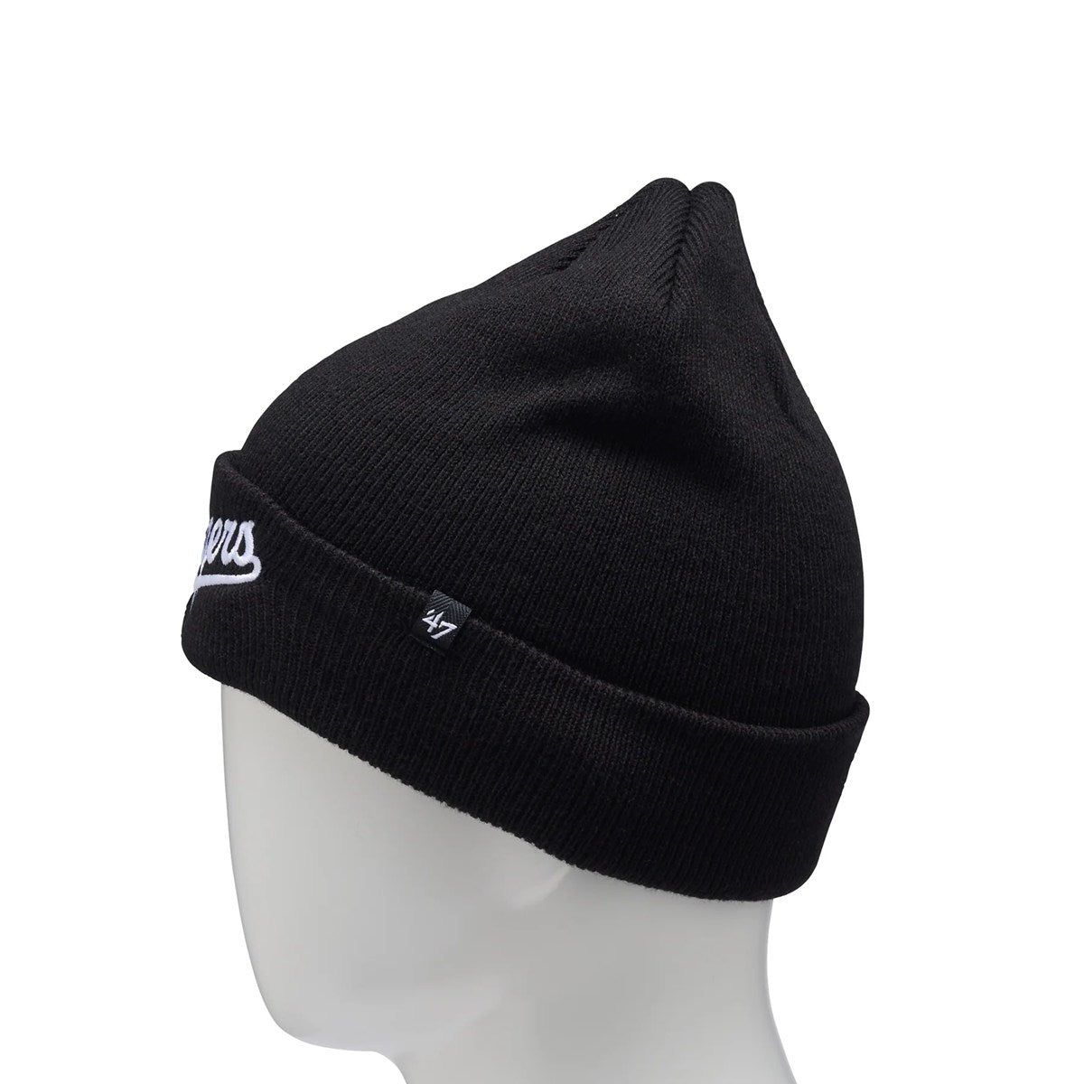 ’47 BRAND Los Angeles Dodgers - CUFF KNIT Script BLACK 【14858321 47A B-SCPKN12ACE-BK】