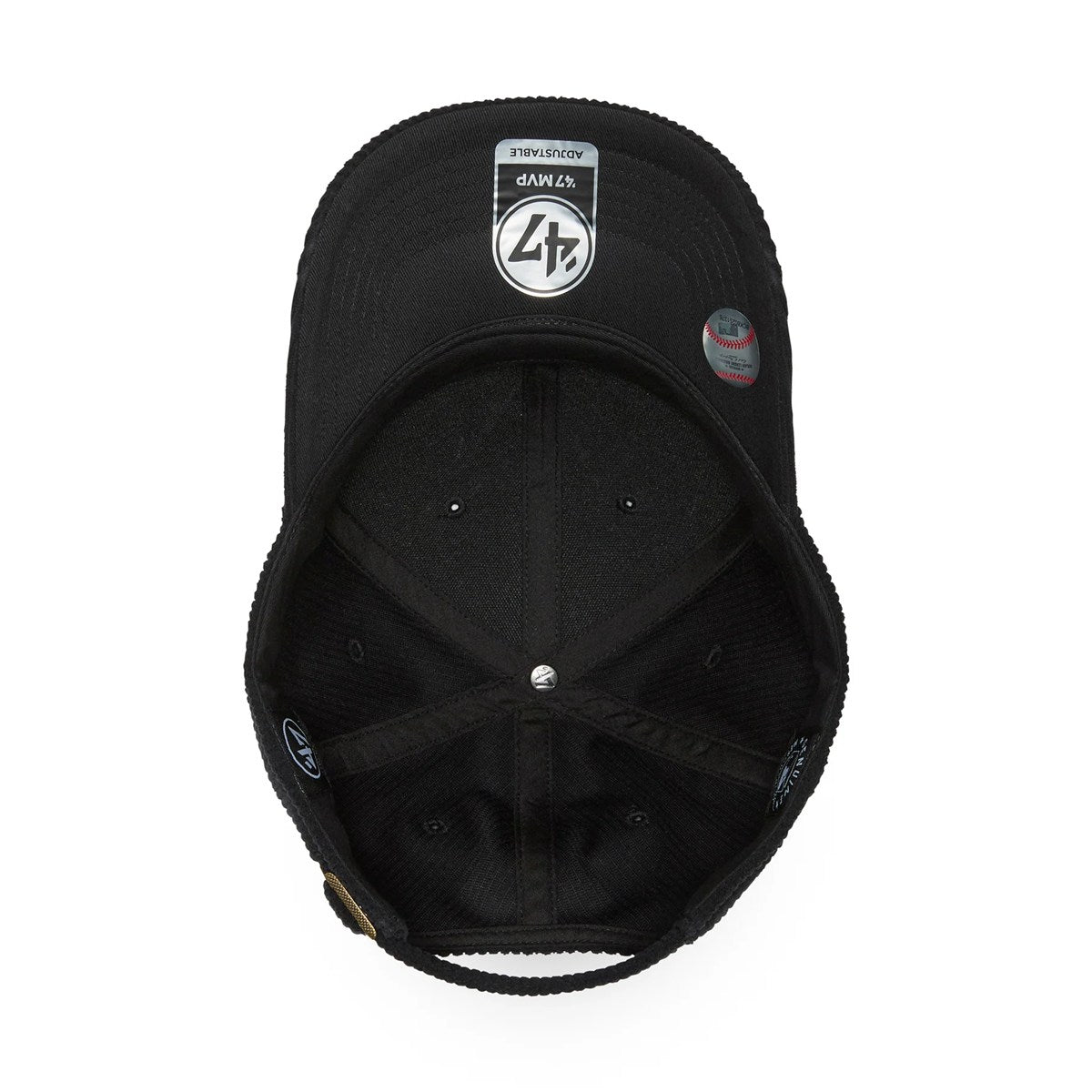 ’47 BRAND Los Angeles Dodgers - MVP Thick Cord BLACK【14858324 47A B-THCKM12EWS-BK】