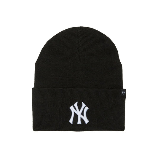 ’47 BRAND New York Yankees - CUFF KNIT Haymaker BLACK【14858361 47A B-HYMKR17ACE-BKA】