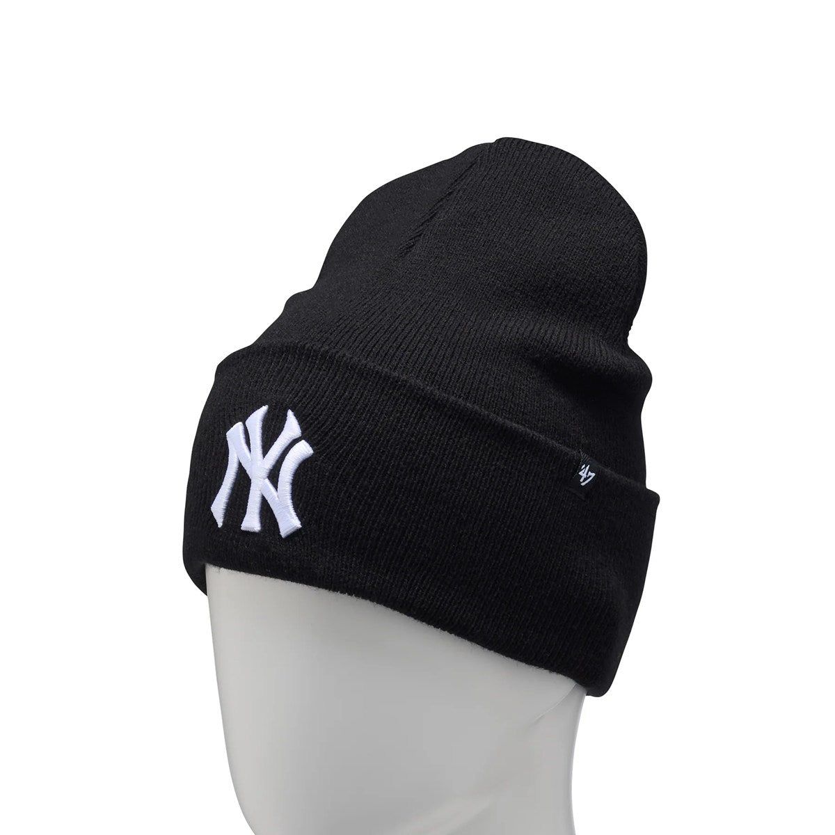 ’47 BRAND New York Yankees - CUFF KNIT Haymaker BLACK【14858361 47A B-HYMKR17ACE-BKA】