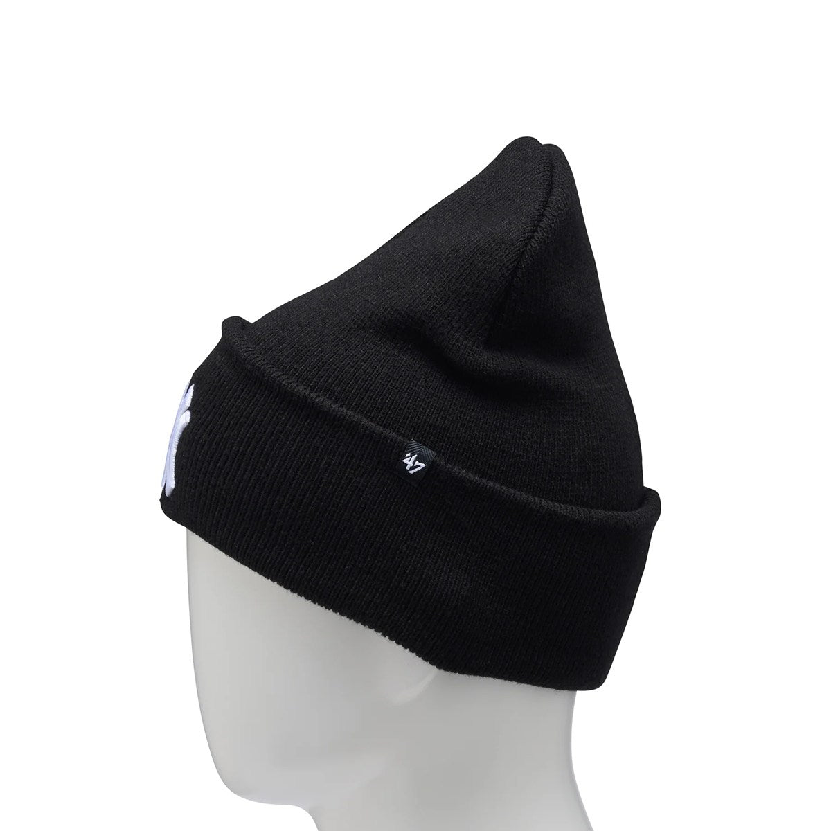 ’47 BRAND New York Yankees - CUFF KNIT Haymaker BLACK【14858361 47A B-HYMKR17ACE-BKA】