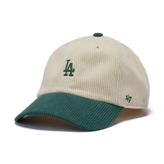 ’47 BRAND Los Angeles Dodgers - CLEAN UP CODE TWO TONE BASE RUNNNER NATURAL/GREEN【14858367 47A B-TCBRT12EWS-NTA】