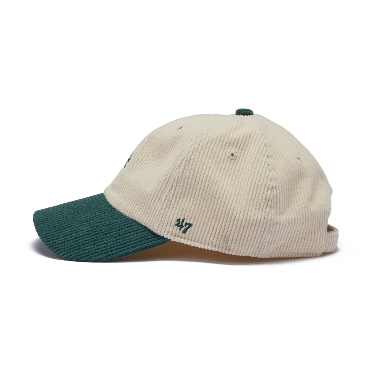 ’47 BRAND Los Angeles Dodgers - CLEAN UP CODE TWO TONE BASE RUNNNER NATURAL/GREEN【14858367 47A B-TCBRT12EWS-NTA】