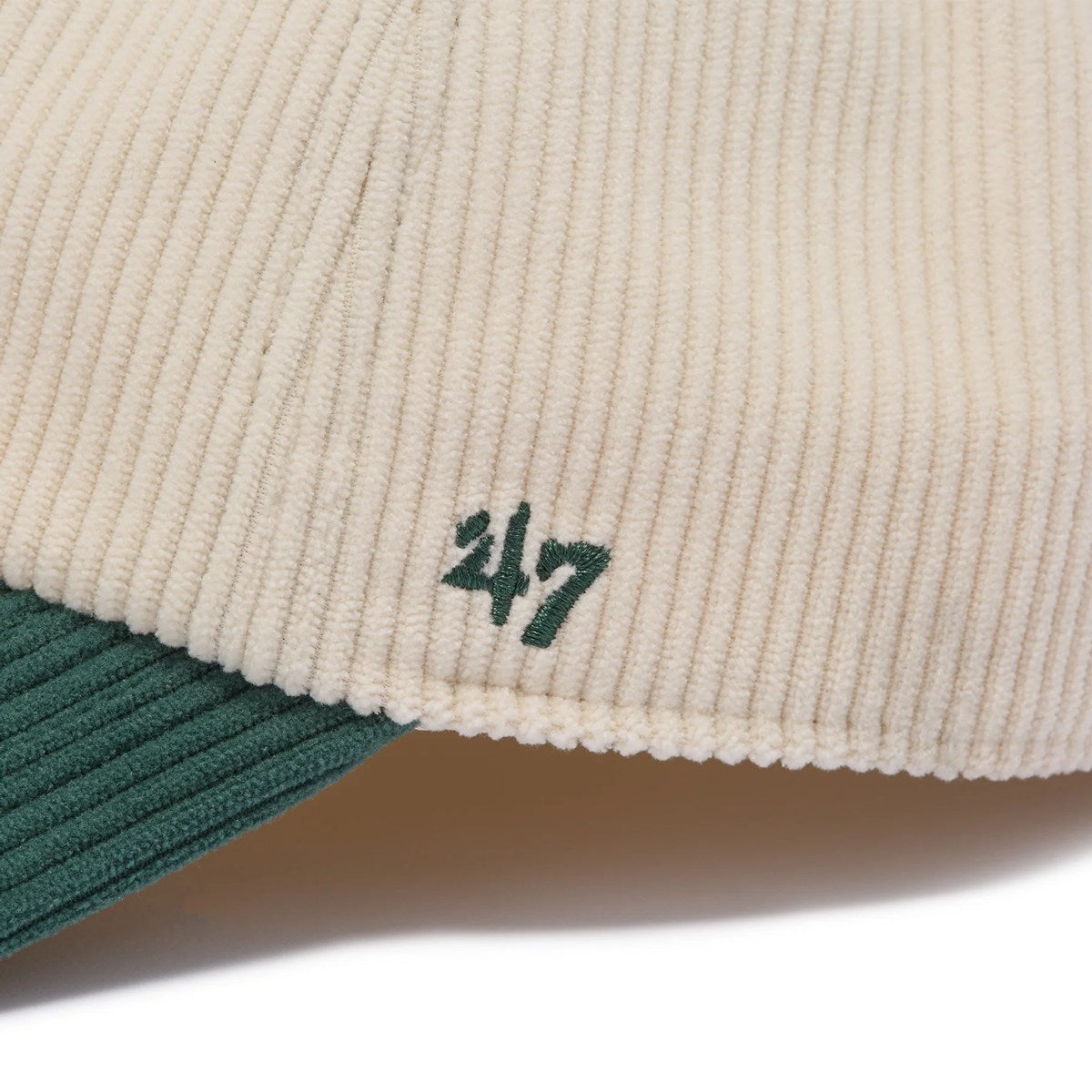 ’47 BRAND Los Angeles Dodgers - CLEAN UP CODE TWO TONE BASE RUNNNER NATURAL/GREEN【14858367 47A B-TCBRT12EWS-NTA】
