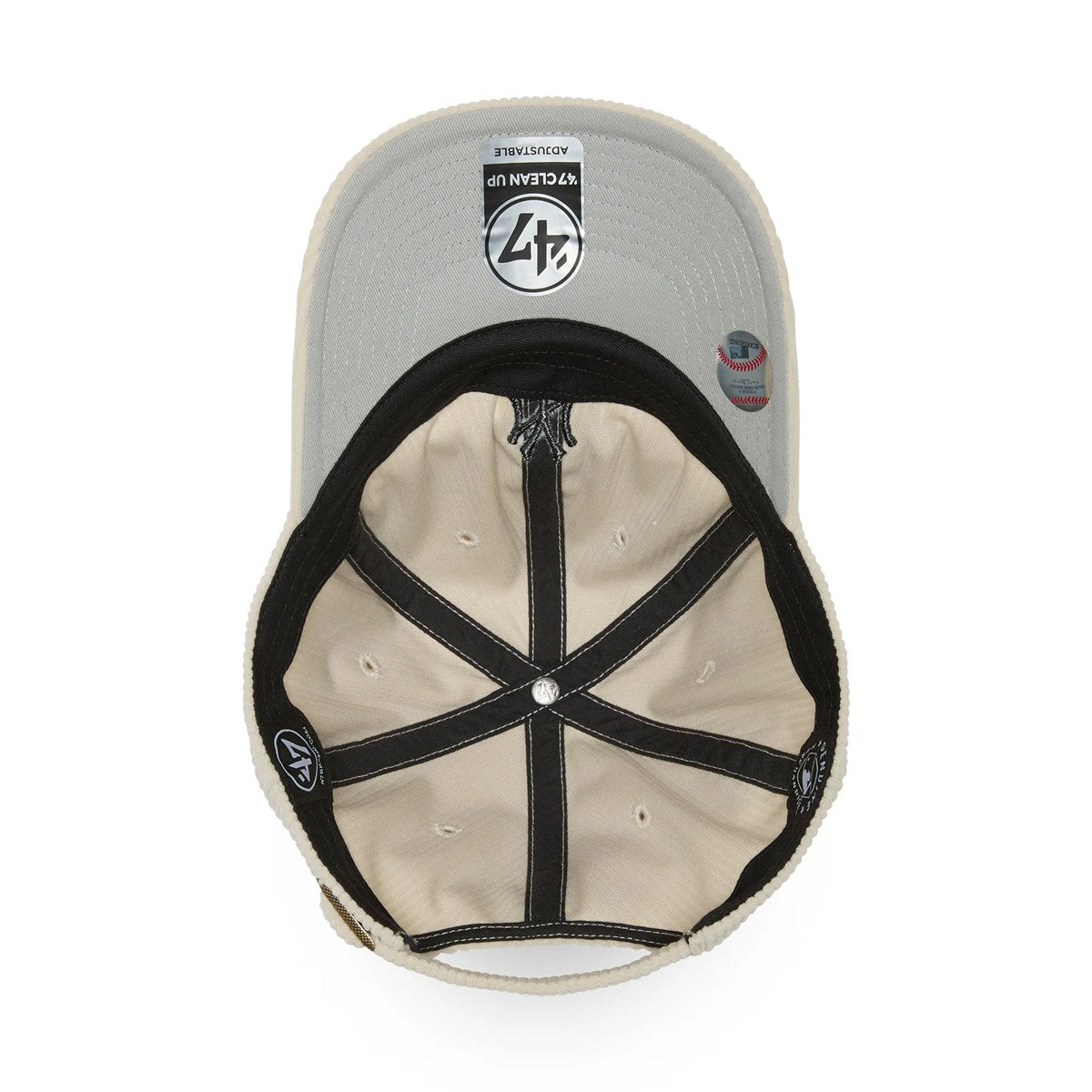 ’47 BRAND New York Yankees - CLEAN UP CODE BASE RUNNNER NATURAL【14858370 47A B-THCBR17EWS-NT】