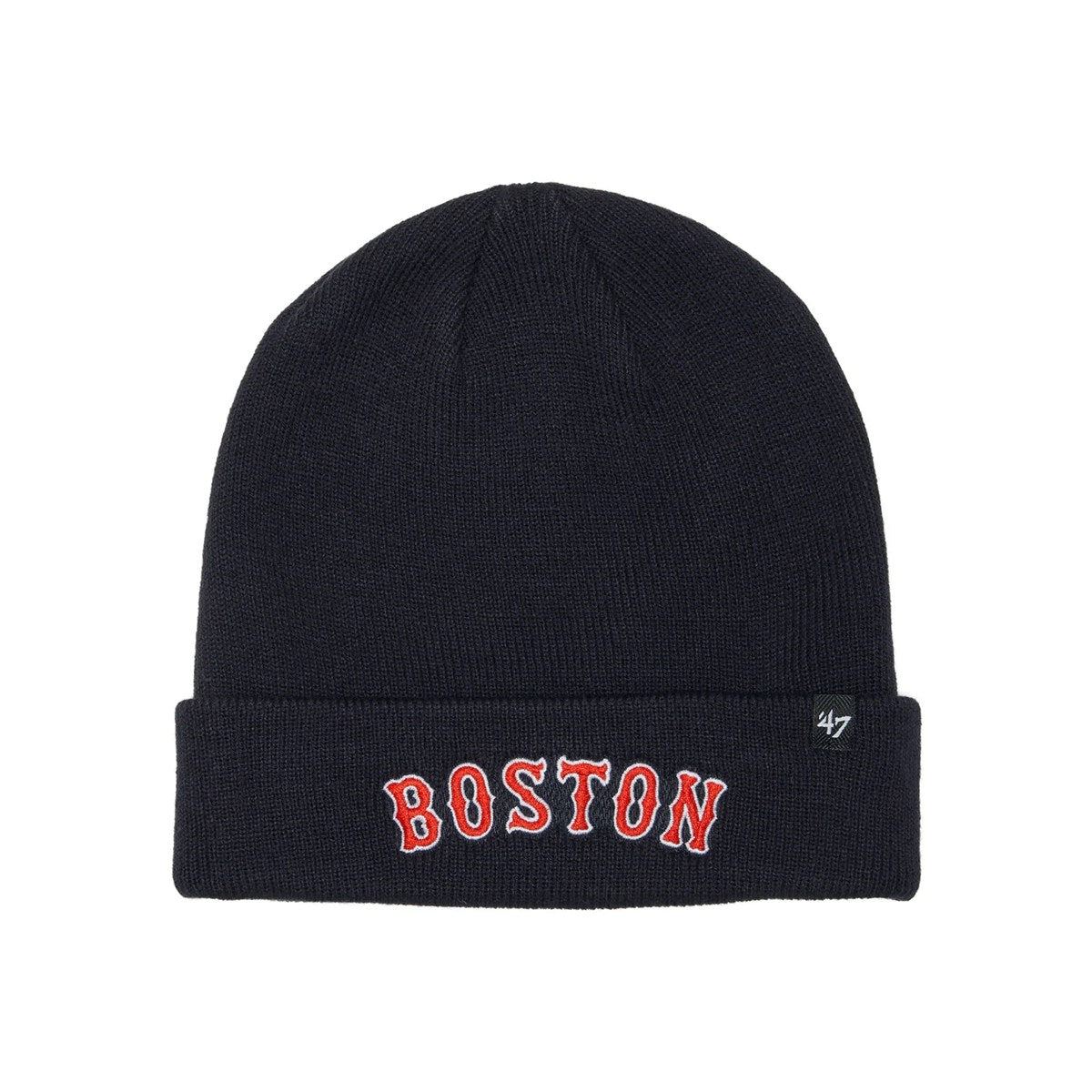 ’47 BRAND Boston Red Sox - CUFF KNIT Script BLACK 【14858432 47A B-SCPKN02ACE-NY】