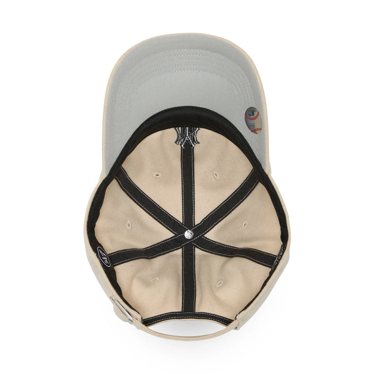 ’47 BRAND New York Yankees - CLEAN UP Premium Base Runner NATURAL 【14858433 47A B-PBRCU17WIS-NTA】
