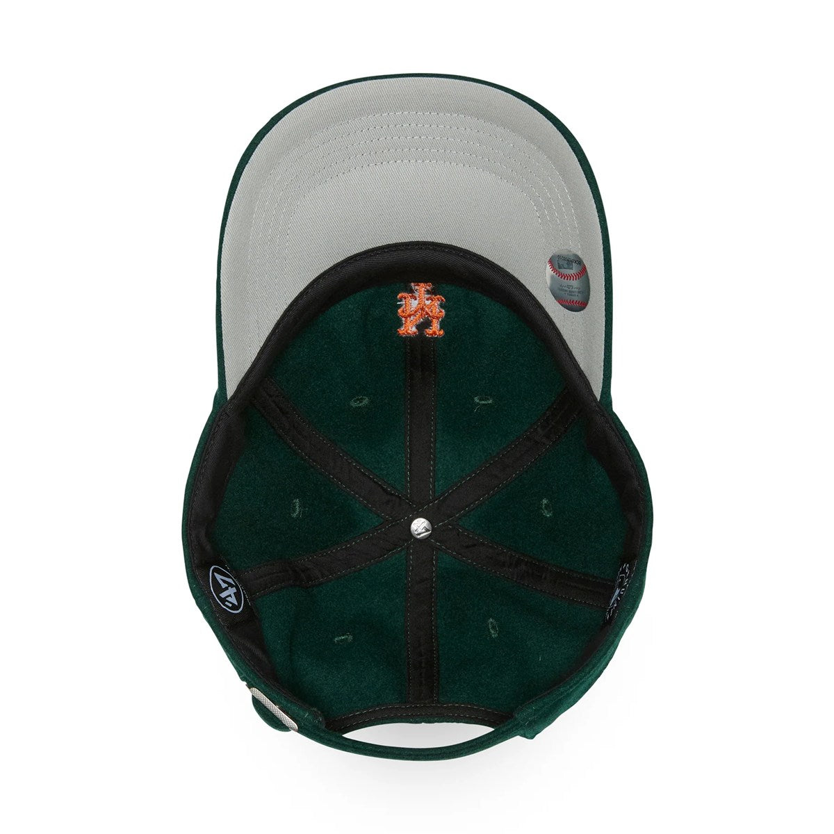 ’47 BRAND New York Mets - CLEAN UP Premium Base Runner DARK GREEN 【14858435 47A B-PBRCU16WIS-DG】