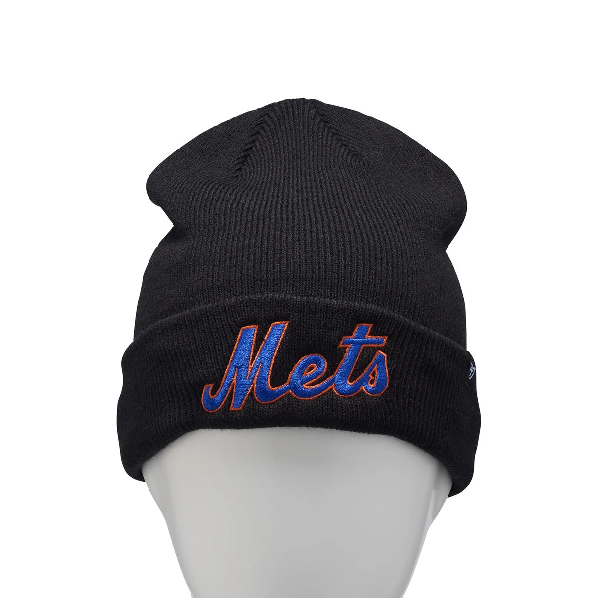 ’47 BRAND New York Mets - CUFF KNIT Script BLACK 【14858436 47A B-SCPKN16ACE-BK】