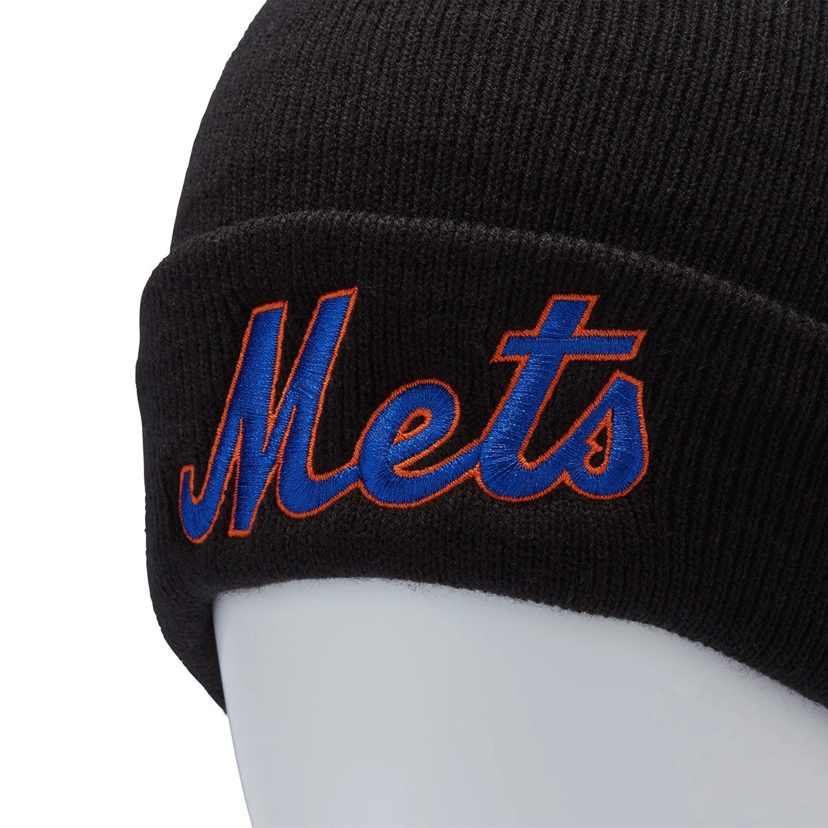 ’47 BRAND New York Mets - CUFF KNIT Script BLACK 【14858436 47A B-SCPKN16ACE-BK】