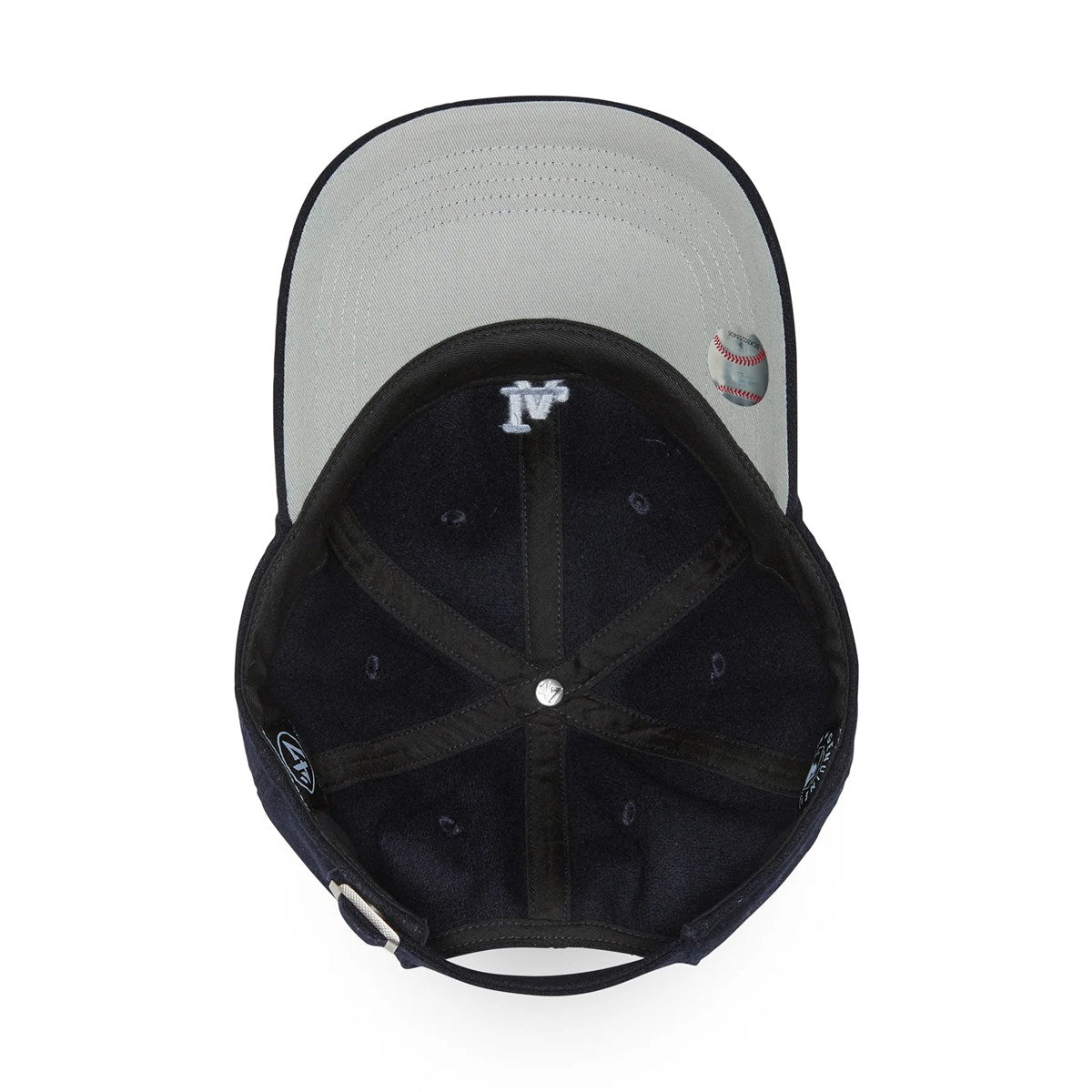 ’47 BRAND Los Angeles Dodgers - CLEAN UP Premium Base Runner NAVY 【14858443 47A B-PBRCU12WIS-NY】