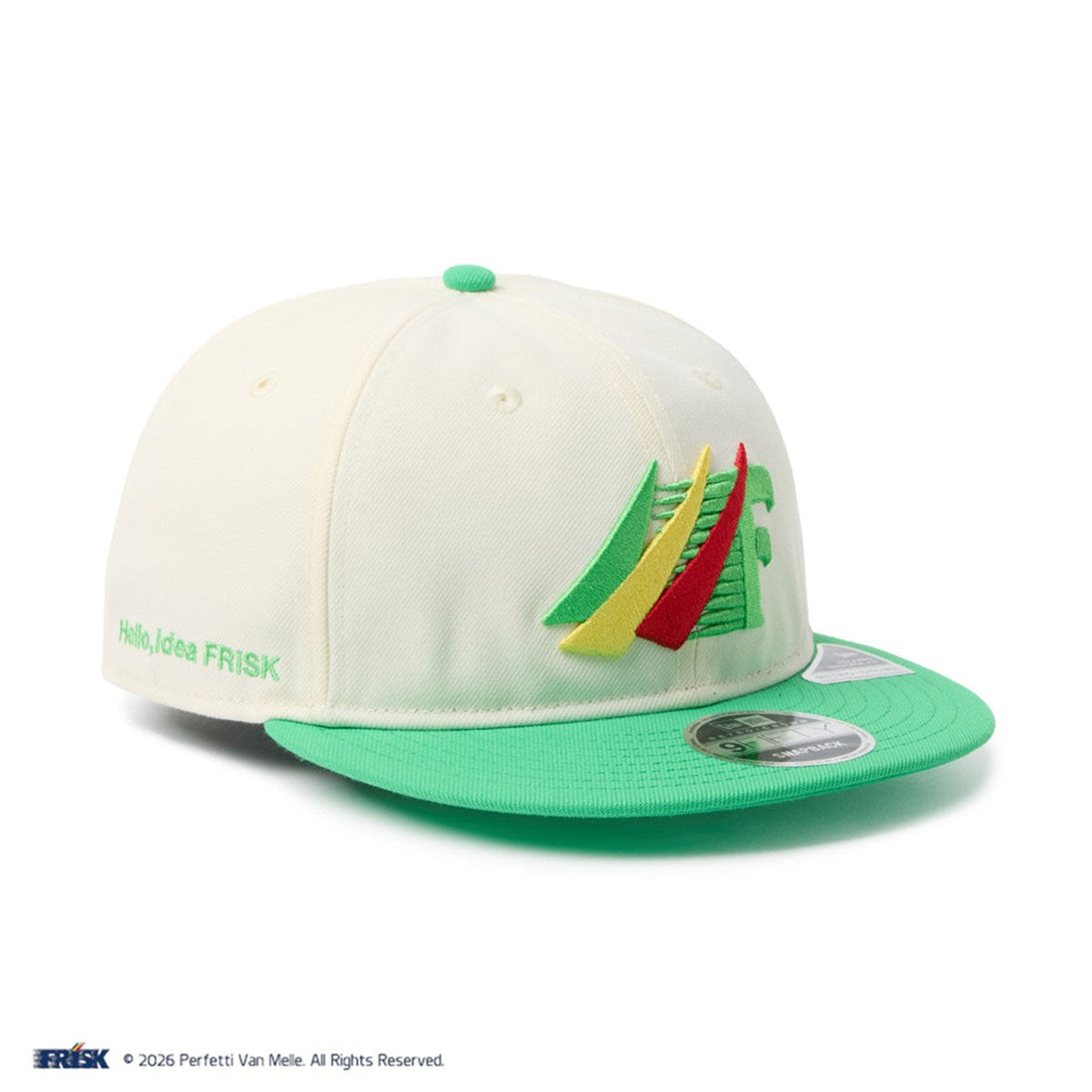 NEW ERA - RC 9FIFTY Flat Visor FRISK CHROME/ISLAND GREEN