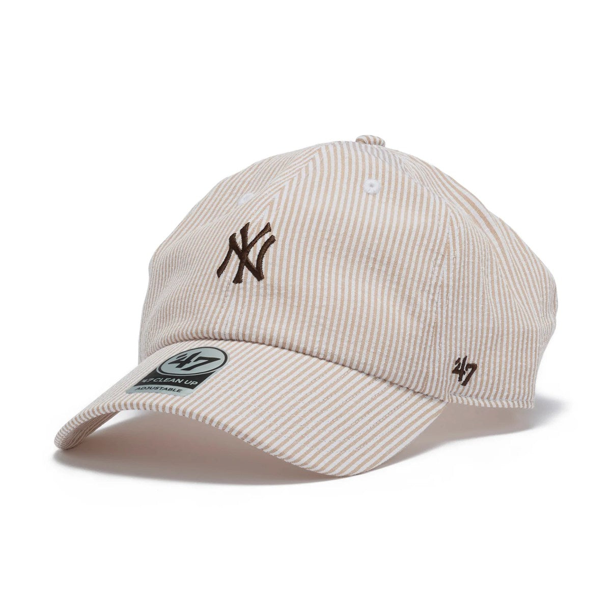 47 BRAND New York Yankees - CLEAN UP SEERSUCKER BEIGE【14920402