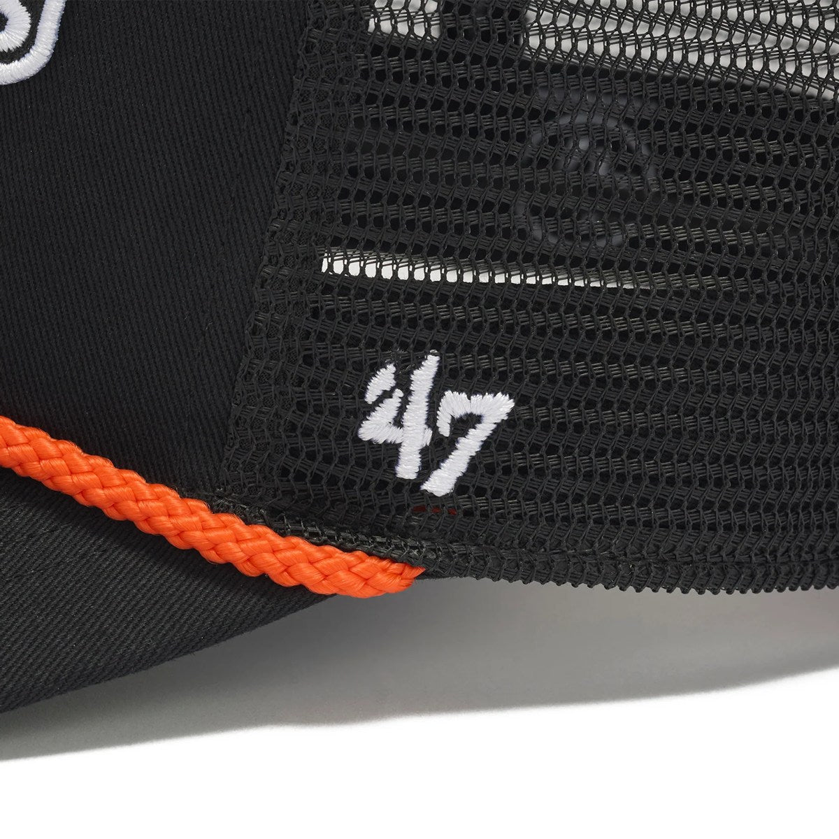 ’47 - San Francisco Giants HITCH COOPERSTOWN MESH BLACK 【15173568 47A BCWS-CHMPH22GWP-BK12】