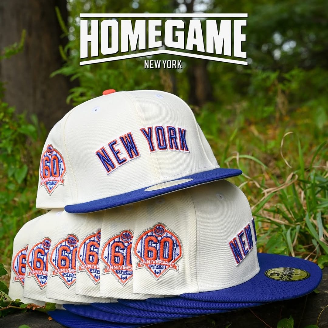 NEW ERA New York Mets - 59Fifty 60th Anniv. Chrome White/Blue