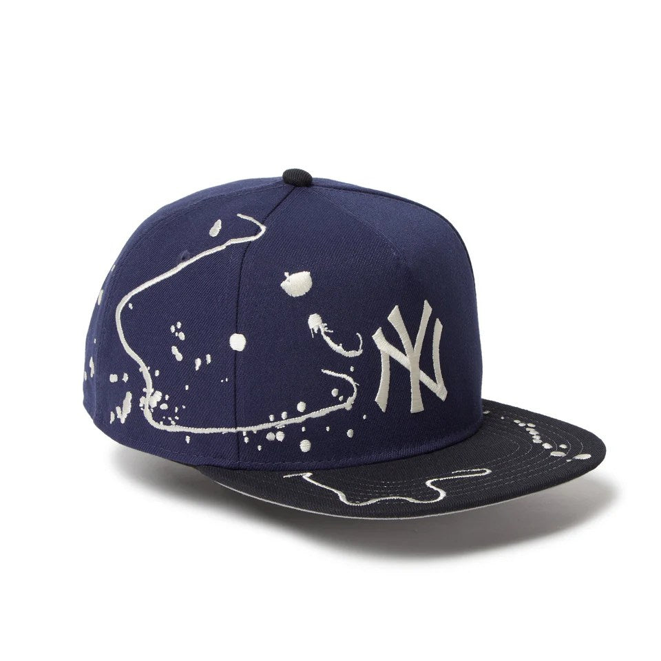 NEW ERA New York Yankees - 5-Panel Square Visor Dripping LIGHT NAVY/NAVY 【14668190】