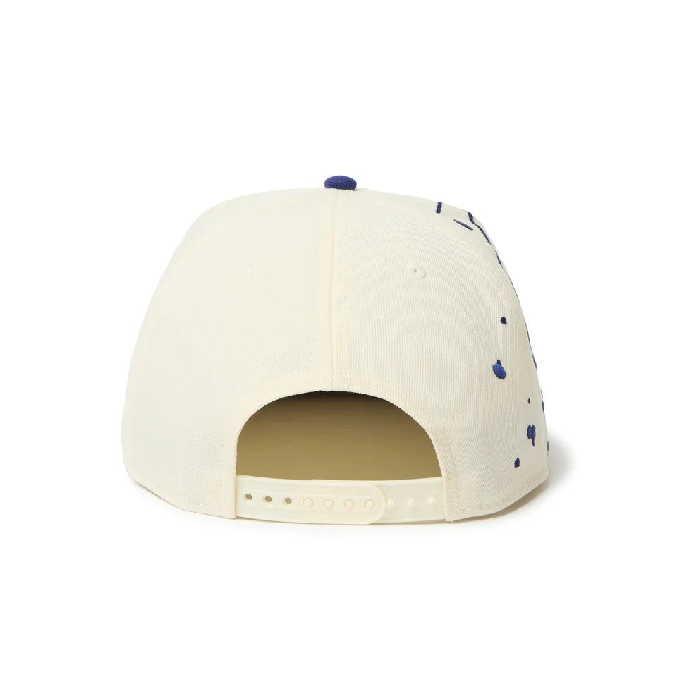 NEW ERA Los Angeles Dodgers - 5-PANELSquare Visor Dripping CHROME/DARK ROYAL 【14668191】