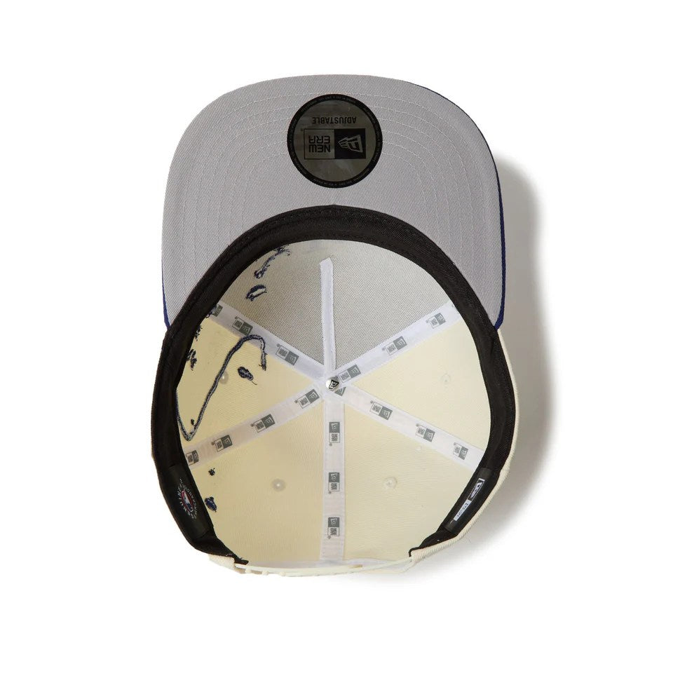 NEW ERA Los Angeles Dodgers - 5-PANELSquare Visor Dripping CHROME/DARK ROYAL 【14668191】