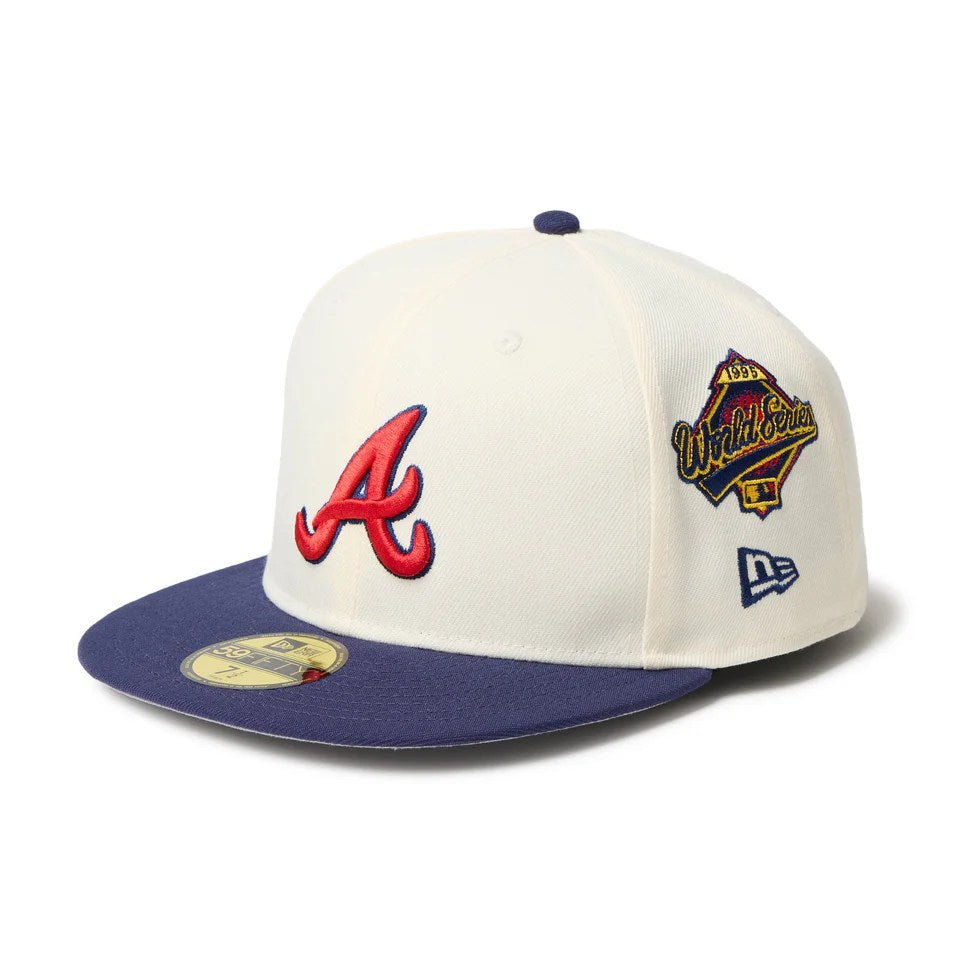 NEW ERA Atlanta Braves - 59FIFTY MLB 2TONE COOPERSTOWN WINE CORK/LIGHT NAVY 【14668161】