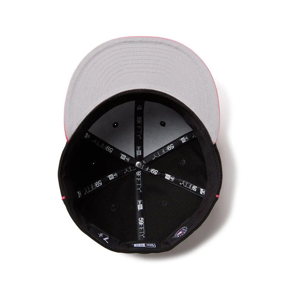 NEW ERA New York Yankees - 59FIFTY MLB Piping 2Tone BLACK/CORAL【14668148】